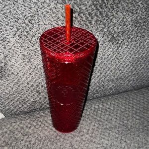 Red Starbucks jeweled cup